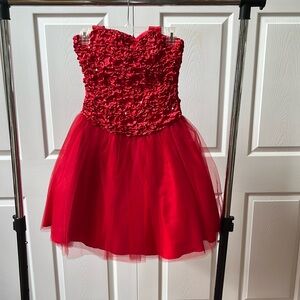 Masquerade brand teen red party dress